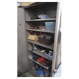 Metal Cabinet 72Hx36Wx18"D & contents