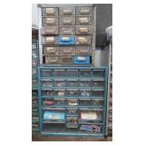 2 Cabinets w/Contents 13x12x6" & 10.5x10x6"