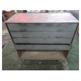 Handmade Rolling Toolbox 34Hx36Wx16"D