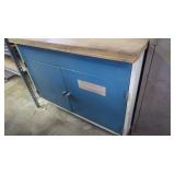 Metal Cabinet w/Wood Top-Contents not incl.