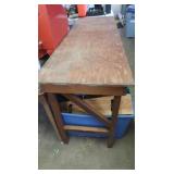 Wooden Work Bench 34Hx72Wx24"D