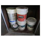 5 Gal Buckets of Paint (partially filled)