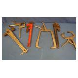 Vise Grip Clamps, Ridgid 18" Aluminum Pipe Wrench