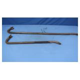2 Pry Bars 1-36", 1-24"