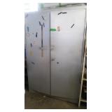 Metal Storage Cabinet 48x22x72" (no contents)