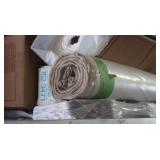 Rolls of Clear & Black Plastic