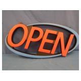Open Sign 31x15" (no cord)