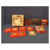 Clock, Glass Ornaments, Candy Dish