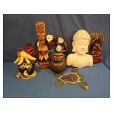 African Masks, Wood Sculptures, Birdhouse