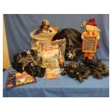 Halloween Lot-Rats, Giant Spider w/Web, D?cor