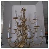 Brass look-a-like Chandelier 25"
