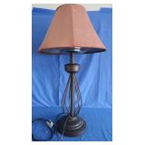 Metal Lamp w/Shade 36"H