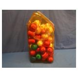 Red, White, Green Satin Balls