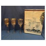 White Crackle Glass Candlholders