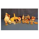 Easter Figurines, Ceramic Basket, Candle Holders