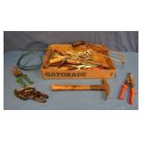 Tool Lot-Crescent Wrenches, Claw Hammer, Hacksaw