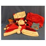 Santa Wreath, Stockings, LL Bean Blanket