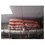 Flowered Chaise Lounge Lawn Cushion