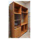 Lg Oak & Glass Entertainment Center