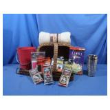 Basket, Blanket, Ice Bucket, Travel Cup, Leather