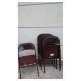 5 Metal Folding Chairs