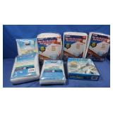 NIP Mattress Covers, NIB Dryer Lint Vac