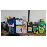 Garden Chemicals, Plant Food (partial bottles)