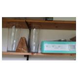 Natural Stone Bookends, Glass Vases, Canning Jars