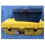 2 Plastic Toolboxes