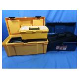 2 Plastic Toolboxes