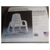 NIB Syroco Resin Rocking Chair