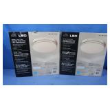 2 NIB LED Brushed Nickel LED Lights