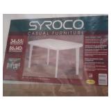 New Syroco Resin Outdoor Table 34x55"