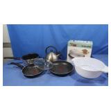 GT Express Grill, Teapot, T-fal Pans