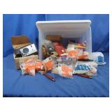 Painting Supplies in Bin