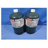 2 Coleman 1.02 lb Propane Tanks
