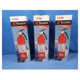 3 small Fire Extinguishers