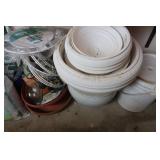 Lg Lot Planters & Planter Wheel Dollies & more