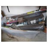 Lg Lot Weed Blocker Fabric Rolls, Vintage Sprayer