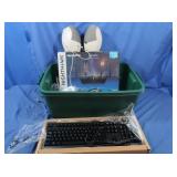 Wifi Receiver, PC Speakers, Keyboard, mouse for