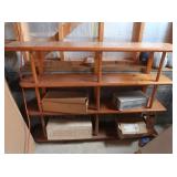 Pine Wood Shelving Unit 56x12x40"H