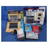 Calculators, Pens