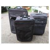 2 Black Travelon Suitcases