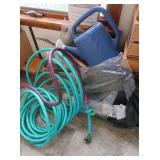 Garden Hose, Watering Can, Yard Clean-up Bin &