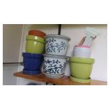 Ceramic Planters, Plant Markers