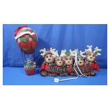 Wolfarth 2018 Ballon, Lit Jingle Bells Reindeer