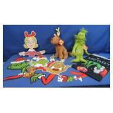 Grinch & Max Plush Toys, Grinch Flags &