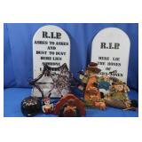 Halloween Decor-Headstones & Fall Decor