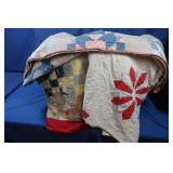 3 Handmade Quilts (all damages/unfinished)
