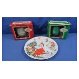 Vintage Christmas Scented Hurricane Candles